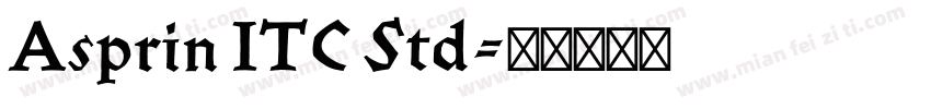 Asprin ITC Std字体转换